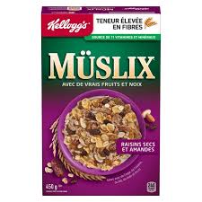 Kelloggs muslix raisin amande 450g