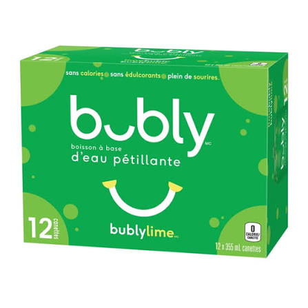BUBLY LIME 12x355ML