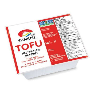 Sunrise Tofu Moyen Ferme 454G