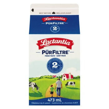 Lactantia lait 2% 473ml