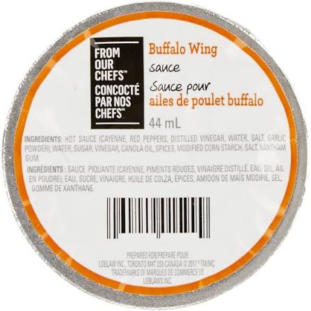 Sauce ailes poulet buffalo 44ml