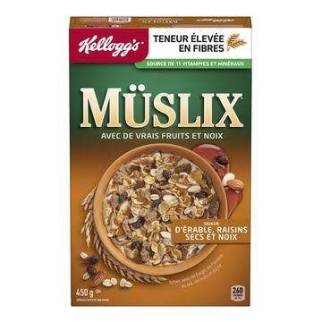 Kelloggs muslix erable noix 450g