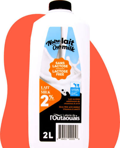 Outaouais lait 2% sans lact 1l