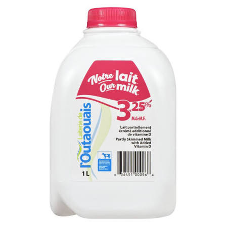 Outaouais lait 3.25% 1l