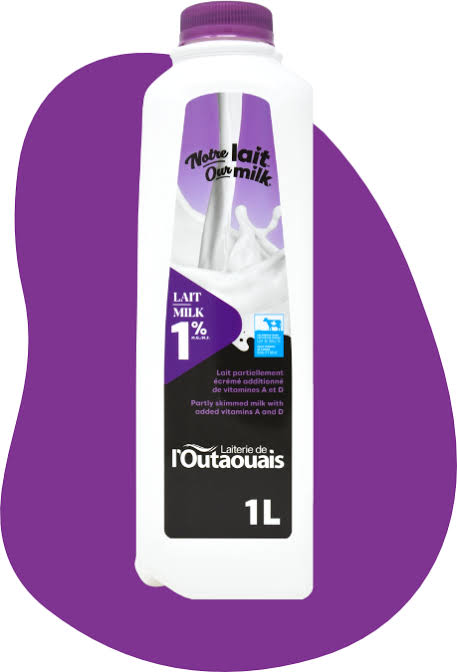 Outaouais lait 1% 1l