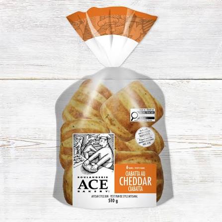 Ace Cheddar Ciabatta  510G