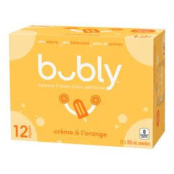 BUBLY CREME ORANGE 12x355ML