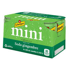 SCHWEPPES SODA GINGEMBRE 6x222ML