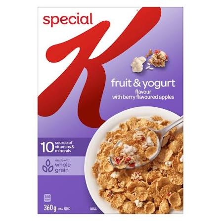 Kellogg's special k céréale fruit & yogourt 360gr