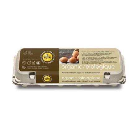 Nutri oeuf moyen brun 12un