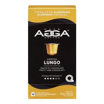AGGA LUNGO ESPRESSO CAPSULES 53G