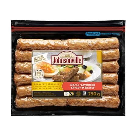 Cooked Maple Breakfast Sausage 250G