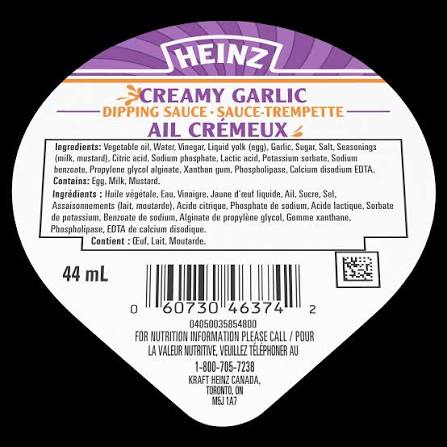 Sauce crem ail 44ml