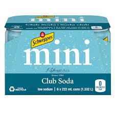 SCHWEPPES CLUB SODA 6x222ML