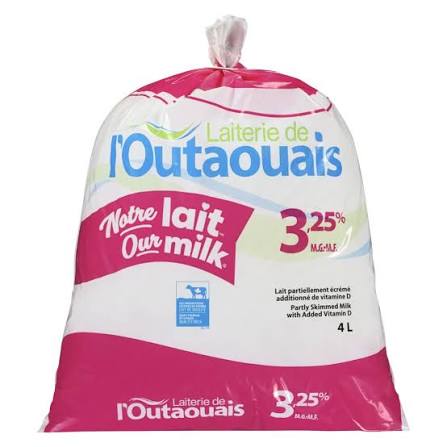 Outaouais lait 3.25% 4l