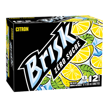 BRISK ZERO SUCRE CITRON 12x355 ML