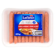 Lafleur Pure porc Saucisse 375G