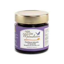 Confiture de bleuet parfumée à la lavande 212ml