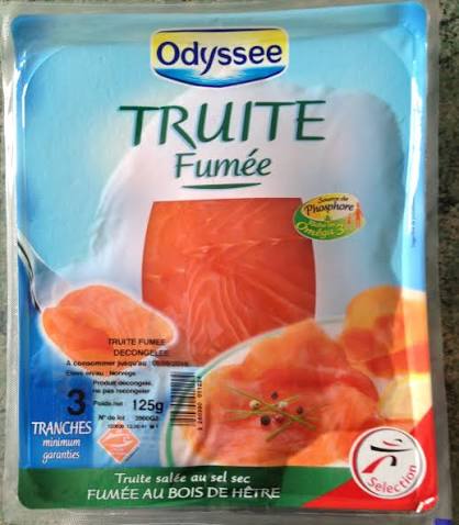 Truite aec fume 125g