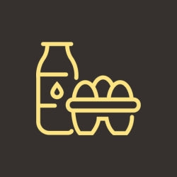 Laits, crèmes et oeufs